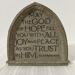 Inspirational Motivational Scripture Psalm Table Decor Plaque